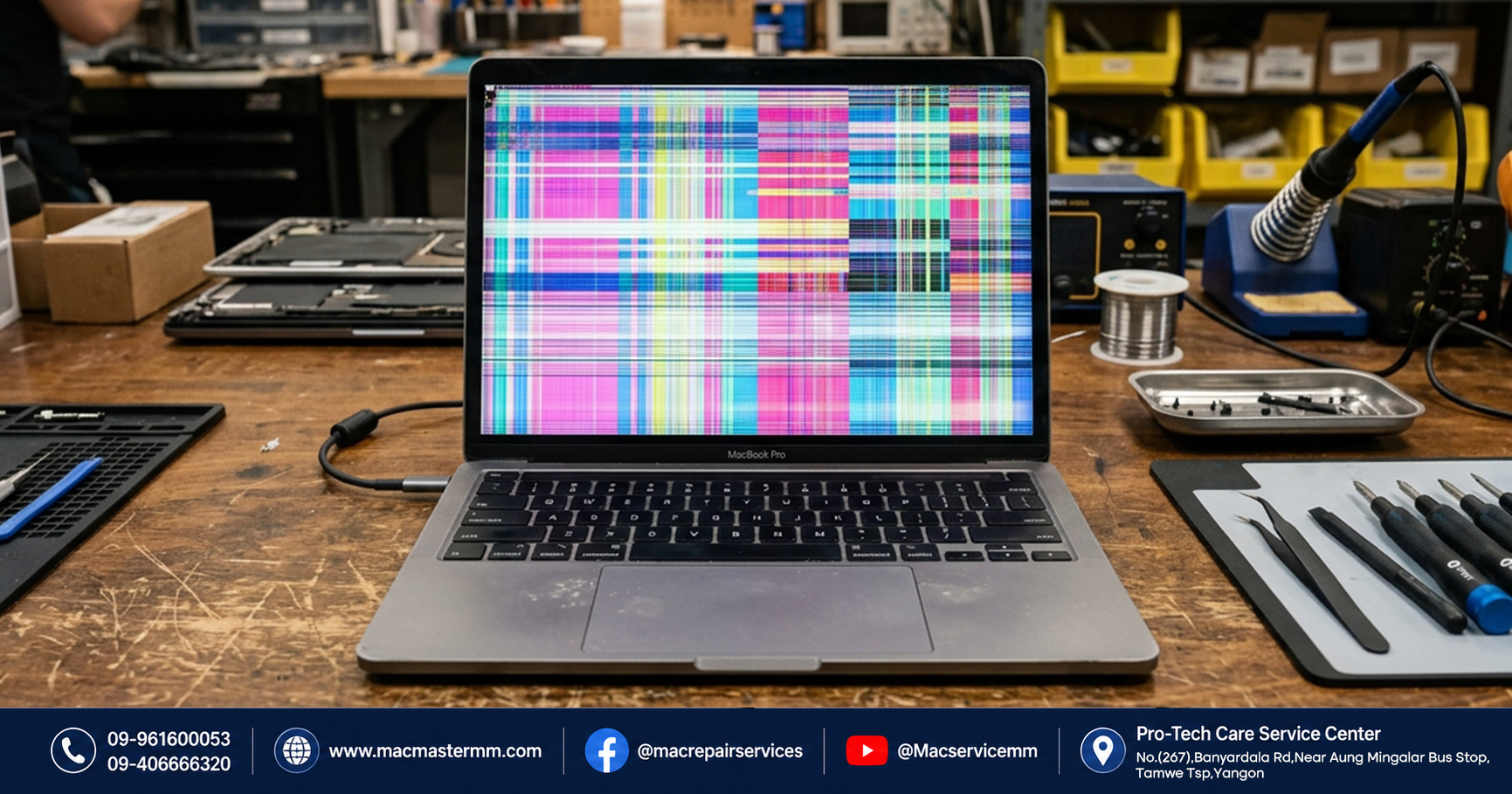MacBook မှန်တွေ ပျက်ရင် ဘယ်လိုပြင်ရမလဲ?